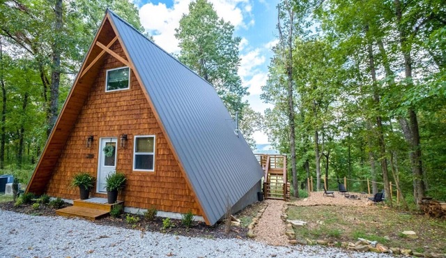 The Back Porch ~ Modern A-Frame with a View