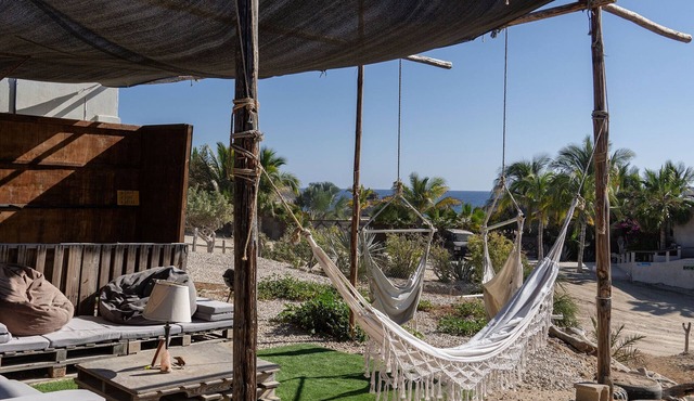 The Baja Station - Palapa in front of the surf break