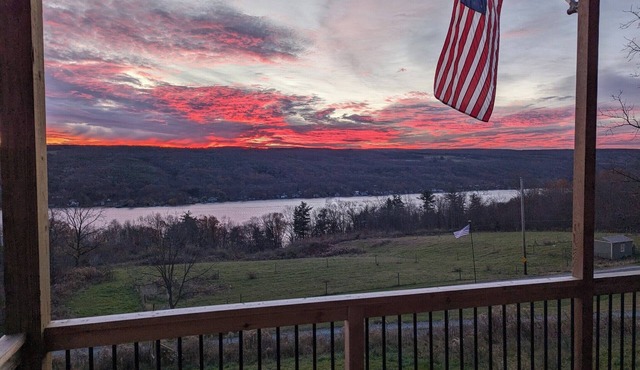 The Barn and Barrel on the bluff of Keuka Lake, offering spectacular views!