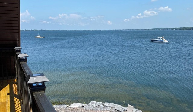 The Bayview, a lakehouse with 270 degree view of Guffin Bay and Adams Cove.