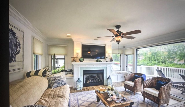 The Beach House 2-Mi to Beach sits on the Canal with Fabulous Water Views