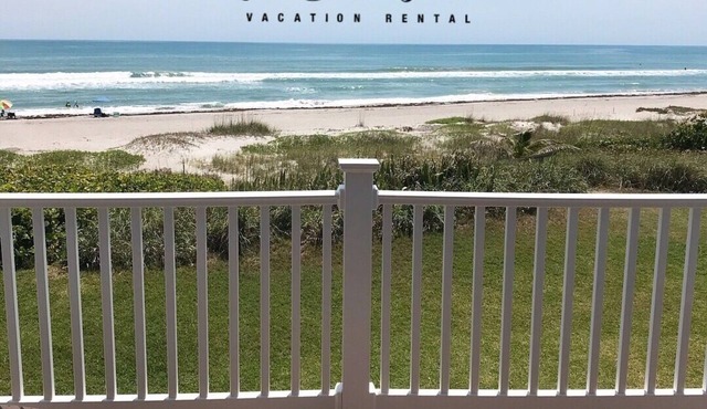 THE BEACH SHACK, a stylish oceanfront townhouse on quiet corner of Indialantic!