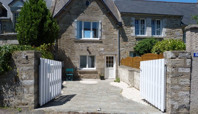 The beaches and the center of the resort on foot