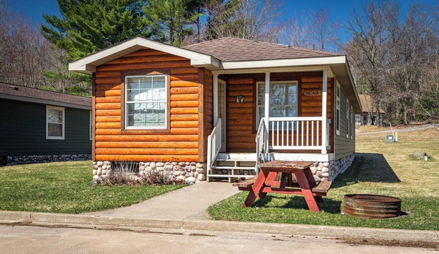 The Bear Cabin at the Riviera Resort in Neillsville, Wisconsin!