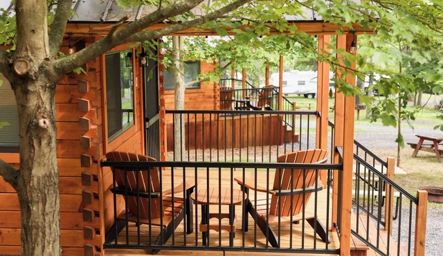 The Bellefonte Campground presents: Tiny Home | 1 Bedroom with HOT TUB