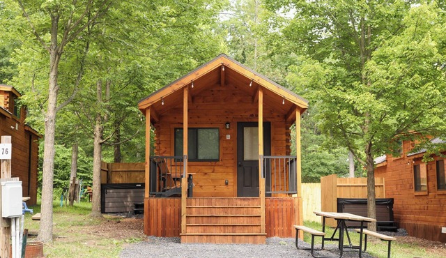 The Bellefonte Campground presents: Tiny Home | 1 Bedroom with HOT TUB