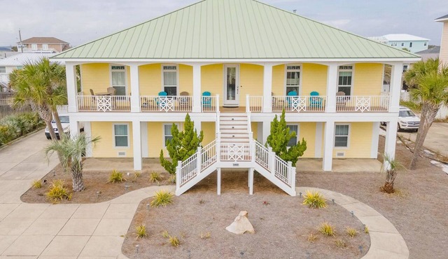 The Big Yellow Beach House | Gulf Views, Private Pool - Sleeps 19
