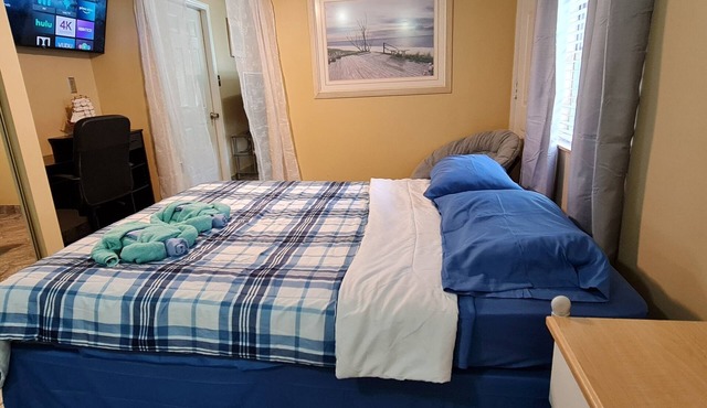 ​💎 The Blue Dreams Studio Retreat: Near Hard Rock, Ybor & Downtown