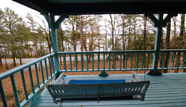 The Blue House at Greers Ferry Lake