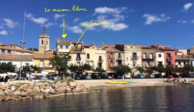 The Blue House, exceptional view of the Thau basin, the Sète peninsula