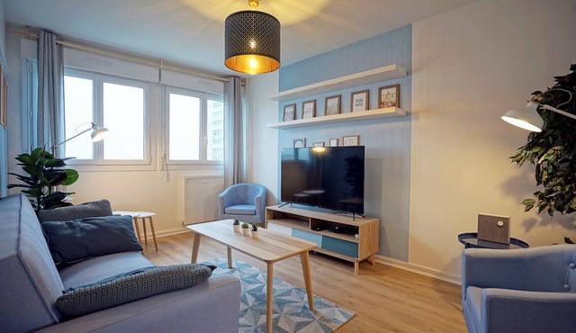 The Blue Scandinave - Gare Orléans 5min. - Wifi/Netflix/Self-checkin