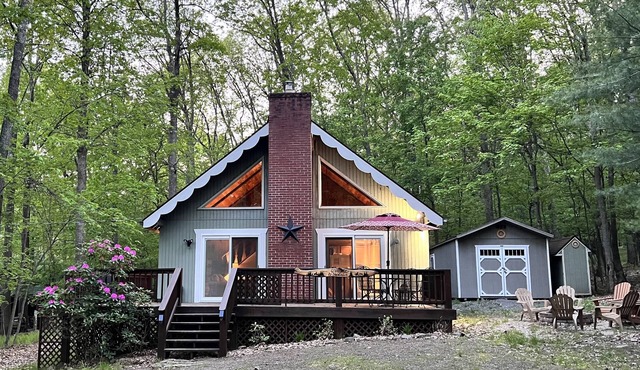 The Blue Sky Bungalow: A-frame/Lake Access/Firepit