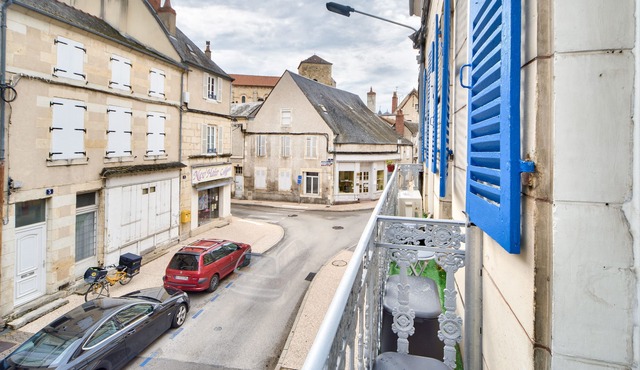 The Blue Window in the Heart of Nevers