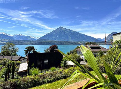 The Bluemlisalp, a private holiday flat with the lake of Thun view