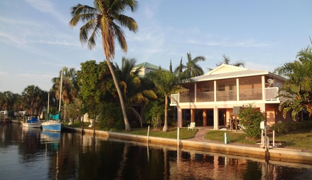 The Bokeelia Boathouse, waterfront, Boat Dock, Pine Island, Florida