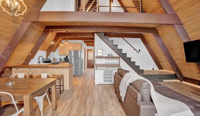 The Cedar A-Frame | Hot Tub | Firepit | Fireplace