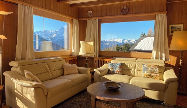 The chalet is 200m from the Barboleuse gondolas in Gryon in a quiet area surrounded by nature. Ameni