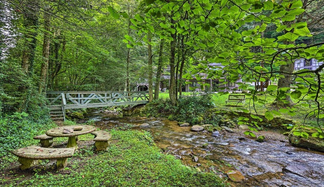 ‘The Chalet Retreat’ Outdoor Getaway Across Creek!