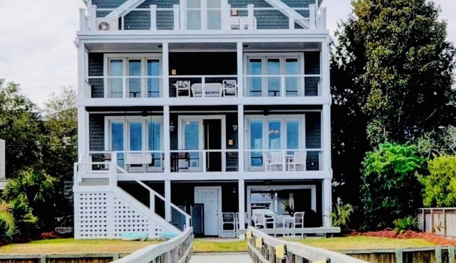 The Channel House~Water Views~Dock + Boatslip~Walk to beach!