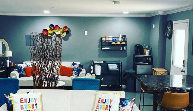The Classy Cave! A spacious, basement suite hideaway w/hotel style kitchenette.