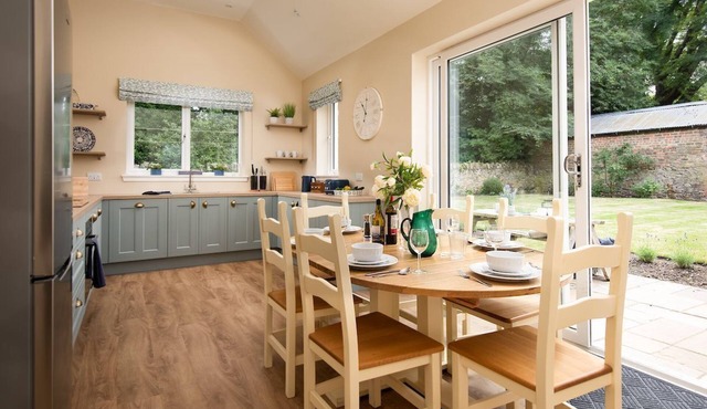 The Coach House sleeps six in three bedrooms