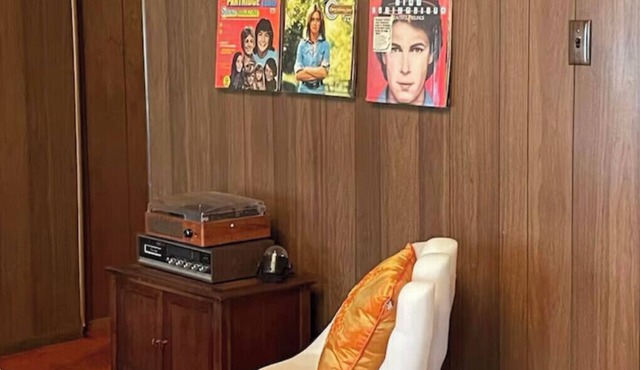 The Cool Cat is a spacious two bedroom 70's themed apartment located in Hamden,