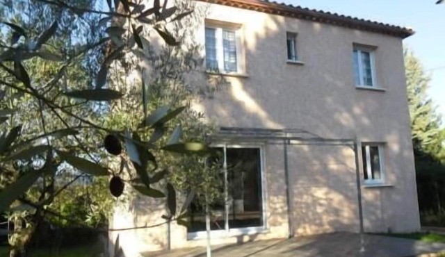 the country house in the shade of olive trees