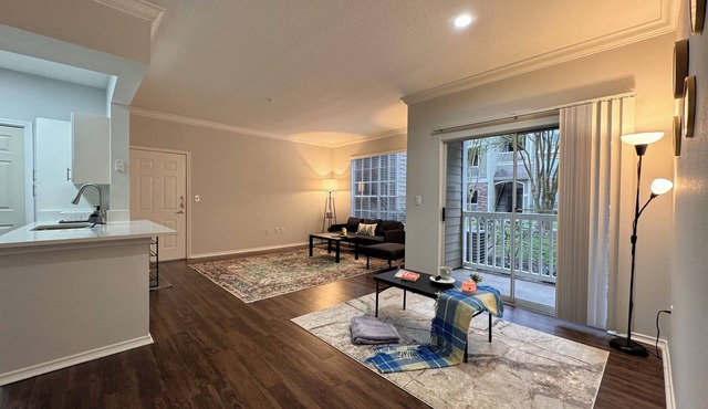 The Cozy Canvasn1-bedroom apartment with amenities in lovely Houston, No Stairs