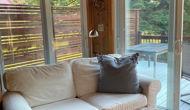 The cozy lakeside chalet!