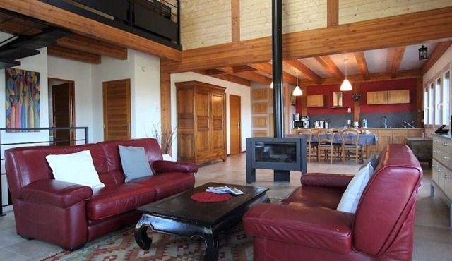 The Crouzillac Chalet with a panorama of the Sucs du Velay