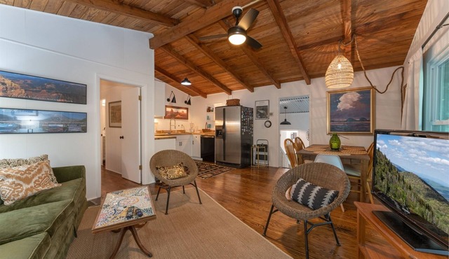 The Deep Forest Green Cottage | 2 Bed, 2 Bath