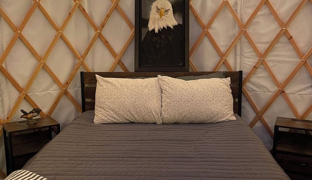 The Eagles Nest yurt just outside of town