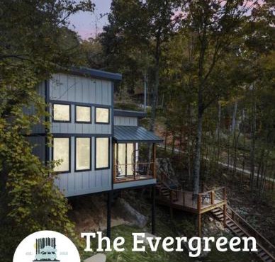 The Evergreen Treehouse with Winter Views