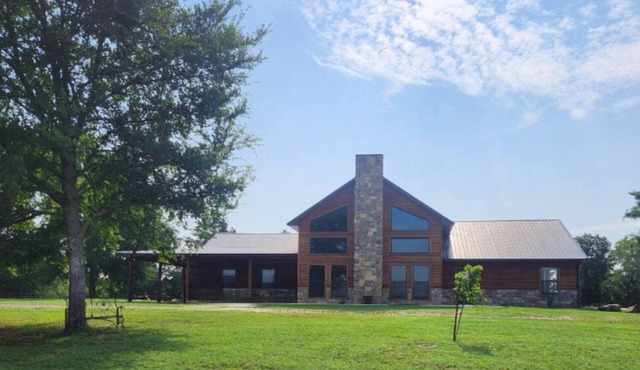 The Farmhouse is a perfect getaway with a beautiful view of the sunset!