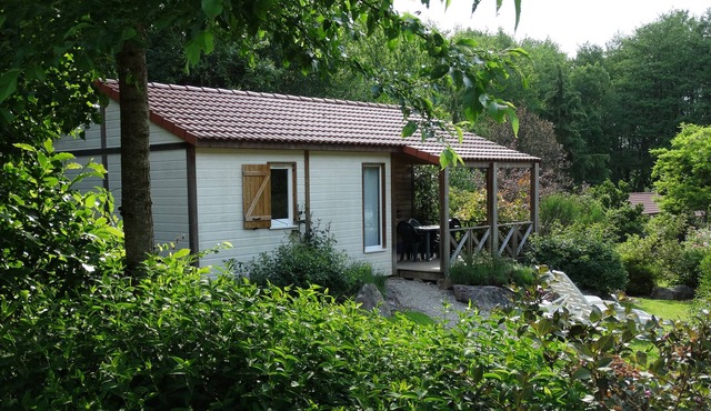 THE FAY: Chalet (Curlew) in edge of pond in full nature.