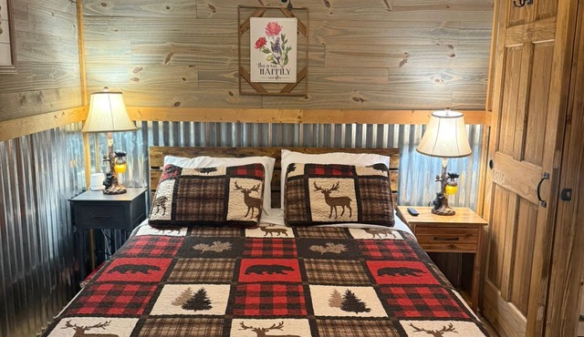 The Fire Cabin sets in the heart of the beautiful Moravian Falls