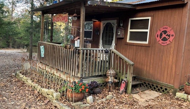 The Fireman's Bunker, a cabin in the country that sleeps 4 on Bunk Beds