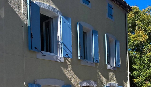 The former wine merchants house in the peaceful hamlet of Brezilhou.