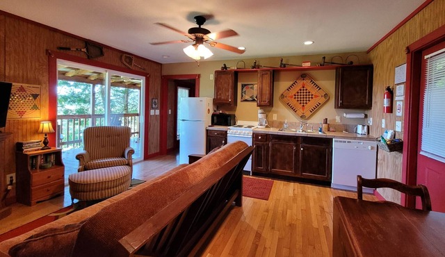 "The Gameroom" 2 Bedroom 2 Bath Hillside Cabin with View