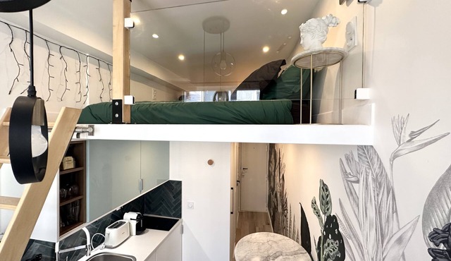 The GARDEN Cosy studio with AC - Paris very center