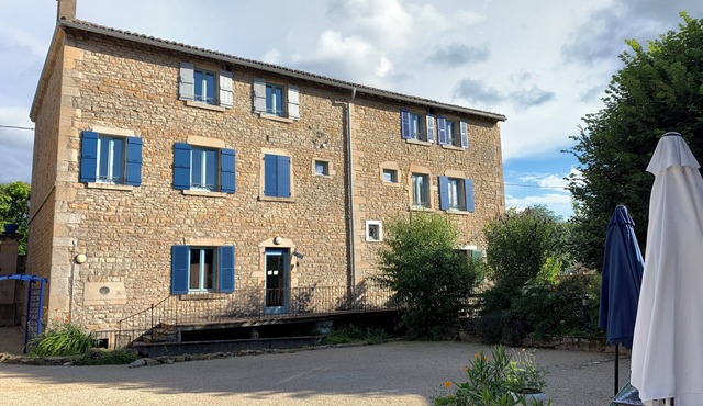 the garden level retreat at La Roche Bleue
