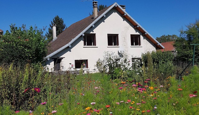 The gite de Fourg located in a village of Jura in France