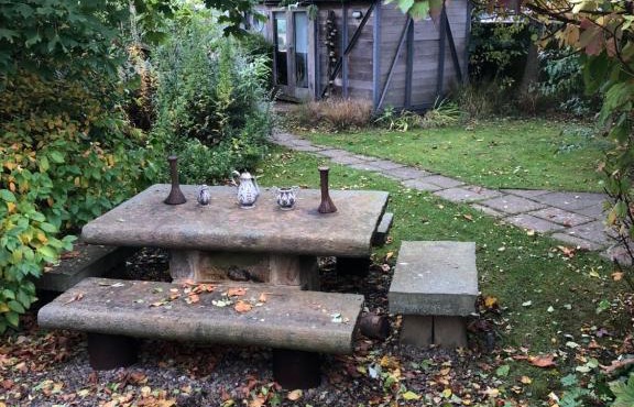 The Goods Wagon, private garden and stunning views