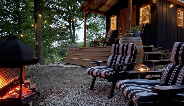 THE GRAPE ESCAPE - OFF GRID CABIN - Wine Trail & Lake View - Pet Friendly!n
