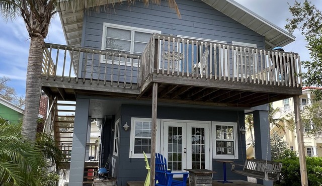 The Hemingway-Key West Style Cottage. Million Dollar Waterfront.dock.beach