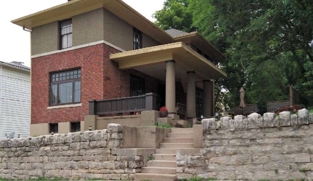 The Hickman-Bond House. A Prairie style home by Disciple of Frank Lloyd Wright