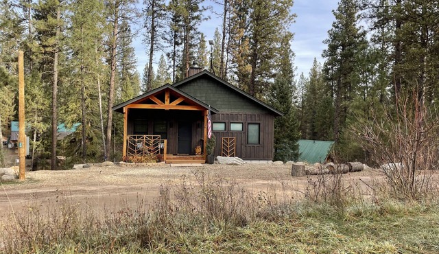 The Highlander, a beautiful cozy modern cabin at Terrace Lakes Resort.