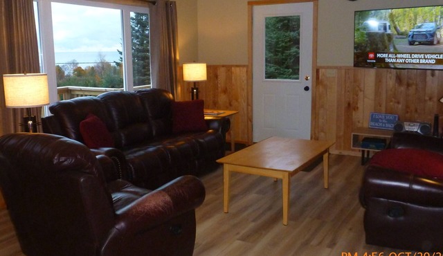 The Hill House offers a great view, plus it's close to town and dog friendly!