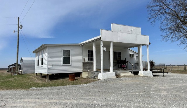 The historic Eastover Commissary in a classic delta landscape near Clarksdale MS
