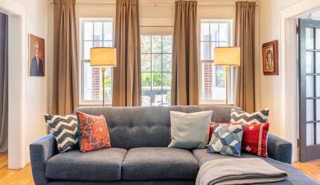 The Home Collection: Historic 2BR Ground Floor Condo Steps to Latta Park